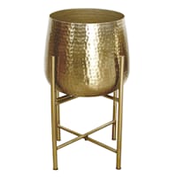 Found & Fable Hammered Planter Stand, Large