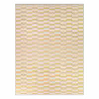 (E493) Honeybloom Daytona Yellow Broken Stripe Outdoor Area Rug, 8x10