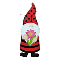 Garden Gnome Leaner Ladybug