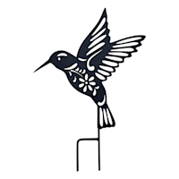 Silhouettes Yard Stake, Hummingbird