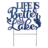 Life Is Better at The Lake Yard Stake, 24.4"