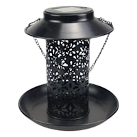 Black Solar Mesh Bird Feeder, 8"