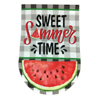 Sweet Summer Time Watermelon Garden Flag, 18"