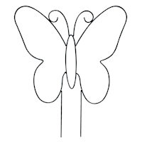 Silhouettes Garden Trellis, Butterfly