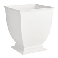 Providence Audrey White Metal Outdoor Planter, Large