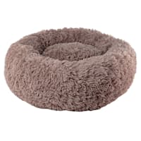 Round Taupe Eyelash Pet Cuddler, 23"