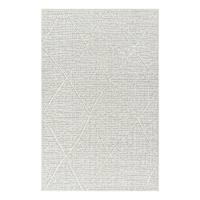 (B878) Alder Grey Diamond Design Washable Runner, 2x7
