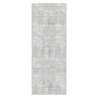(B879) Alder Taupe High-Low Washable Runner, 2x7