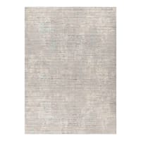 (B879) Alder Taupe High-Low Washable Area Rug, 5x7
