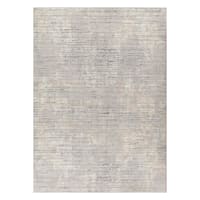 B879) Alder Taupe High-Low Washable Area Rug, 5x7