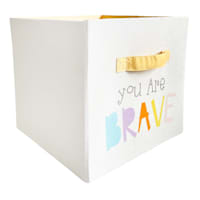 Kids You Are Brave Modular Storage Cube, 10.5"