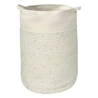 Tiny Dreamers Kids Poly Rope Pastel Dot Hamper, Small