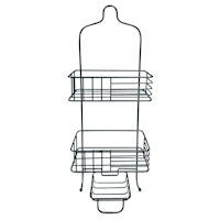3-Tier Iron Matte Black Shower Caddy
