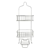 3-Tier Iron Satin Nickel Shower Caddy