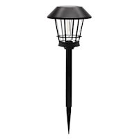 8-Lumen Solar Black Filament Bulb Pathway Light
