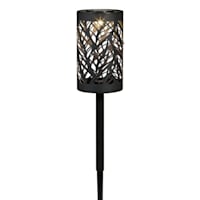 Solar Laser Cut Leaves Lantern Pathway Light