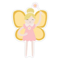 Tiny Dreamers Yellow Winged Fairy Wall Decor, 17x11