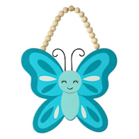 Tiny Dreamers Beaded Butterfly Wall Decor, 8x10.5