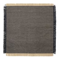 Crosby St. Set of 4 Black Fringe Cloth Napkins