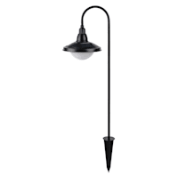 6.5-Lumen Solar Black Down Pathway Light
