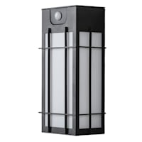 Solar Motion Sensor Black Sconce