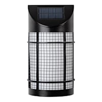 Solar Flicker Flame Effect Black Sconce