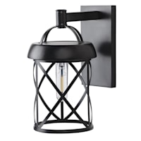 Solar Black Wall Sconce
