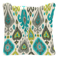 Paso Turquoise Outdoor Tufted Back Cushion