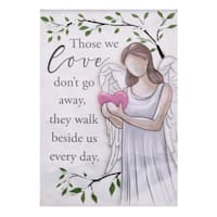Those We Love Angel Sentiment Garden Flag, 18"