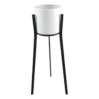 Metal Flower Planter Stand, Medium