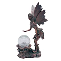 Solar Fairy Outdoor Garden Statue, 15"