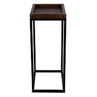 Wood & Metal Plant Stand, Small
