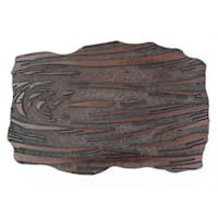 Wooden Finish Outdoor Garden Tile Stepping Stone, 12x18