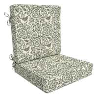 Honeybloom 2-Piece Endive Floral Outdoor Deep Seat Cushion Set