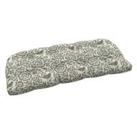 Honeybloom Endive Floral Outdoor Wicker Settee Cushion