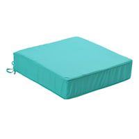 Found & Fable Aqua Canvas Outdoor Deep Seat Cushion