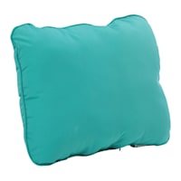 Found & Fable Aqua Canvas Outdoor Back Cushion Cord