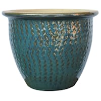 Vegas Ocean Blue Outdoor Planter, Large