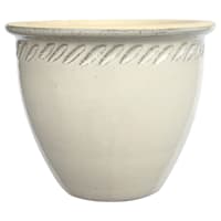 Vegas White Outdoor Planter, Large