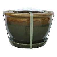 Set of 3 Jade Bella Outdoor Planter with Saucer