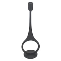 Crosby St. Black Modern Taper Candle Holder, 15.5"