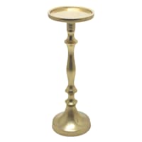 Gold Pillar Candle Holder, 10.3"