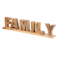 Honeybloom Wood Family Sign, 22.5x5