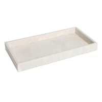 White Marble Decorative Tray, 14.5x7