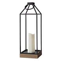 Honeybloom LED Metal Frame Lantern, Large