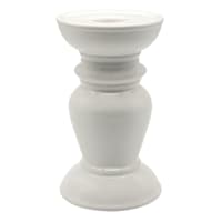 White Dual Candle Holder, 6"