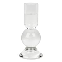 Crosby St. Crystal Glass Candle Holder, 5.3"