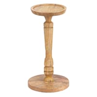 Wooden Candle Holder, 8"