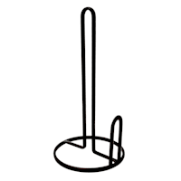 Black Basic Paper Towel Holder