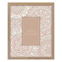 White Lace Tabletop Picture Frame, 4x6